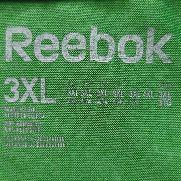 Reebok Heathered Green Short Sleeve Athletic Performance Shirt - Picture 11 of 13